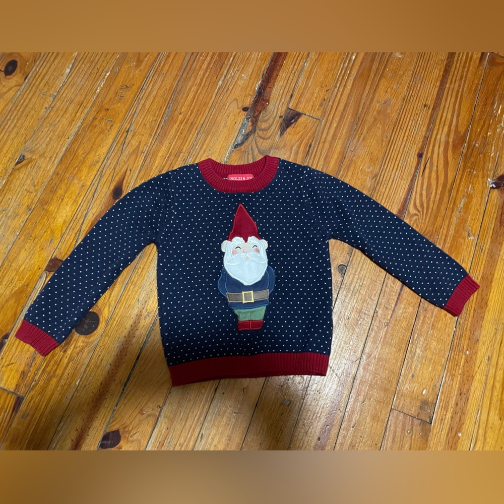 Jingles & Joy Holiday Gnome Sweater, size boy Toddler 2T